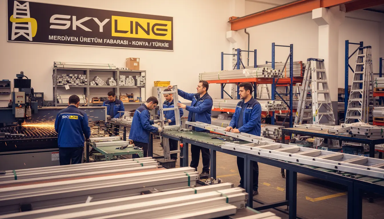 Ev Tipi ve Sürgülü Alüminyum Merdivenlerde Yerli Üretim Artışı